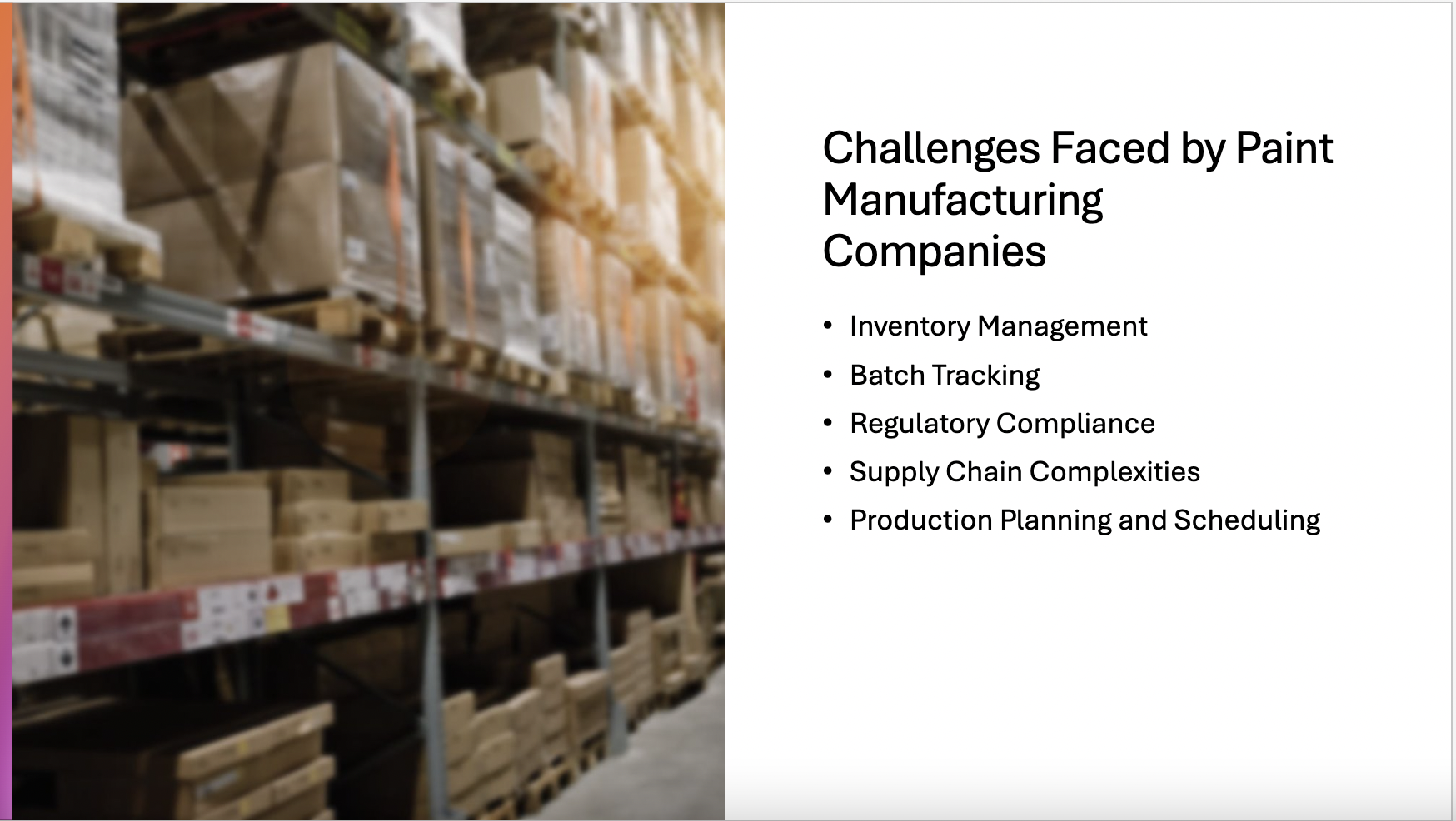 Challenges Faced by Paint Manufacturing Companies